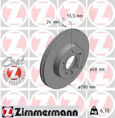 Гальмівний диск, Zimmermann 600.3212.20