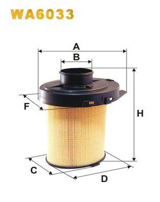 Повітряний фільтр, Wix Filters WA6033