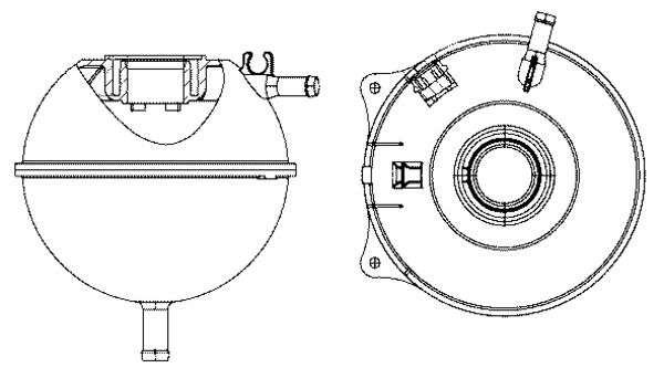 Розширювальний бачок, охолоджувальна рідина, Mahle CRT23000S