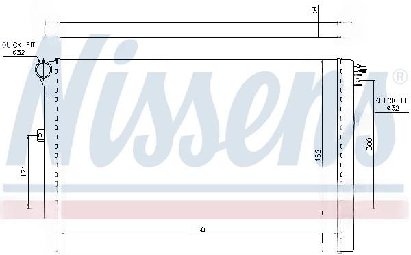 Радіатор, система охолодження двигуна, SEAT, VW, Nissens 65015