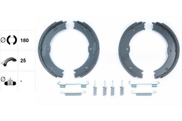 Комплект гальмівних колодок, стоянкове гальмо, Textar 91066800
