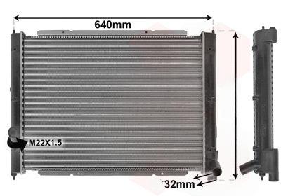 Радіатор, система охолодження двигуна, VW TRANSP/SYNCR 81-90, Van Wezel 58002034