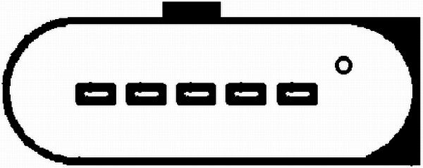 Витратомір повітря, Audi A8/VW Passat 2.5TDI 94-06 /Skoda SuperB 97-, Hella 8ET009142-451