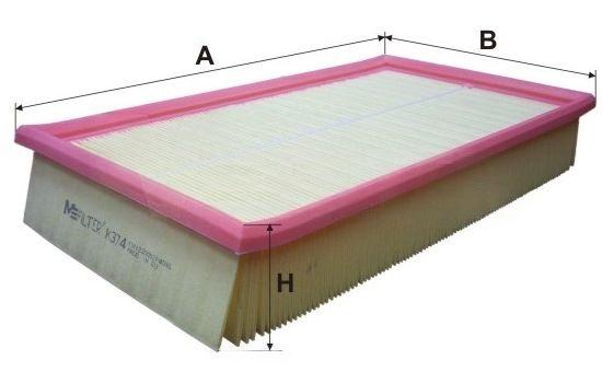 Повітряний фільтр, Mfilter K374