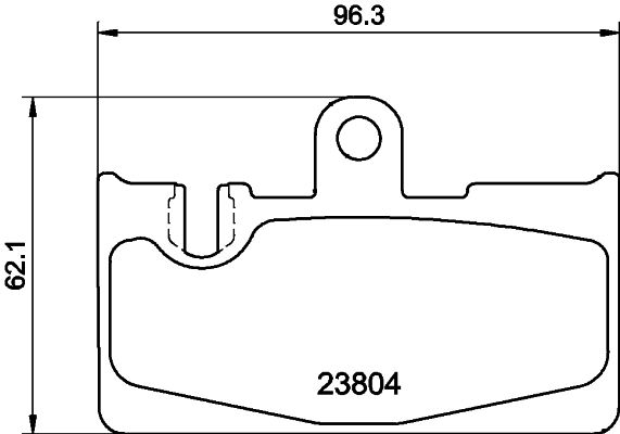 Комплект гальмівних накладок, дискове гальмо, Hella Pagid 8DB355011-661