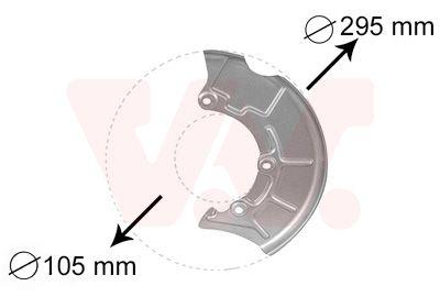 Відбивач, гальмівний диск, Van Wezel 5888371