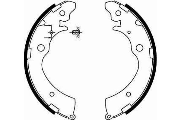 Комплект гальмівних колодок, 36мм, HONDA - SUZUKI Accord/Civic/CR-V/HR-V/Carry/Jimny, Trw GS8559