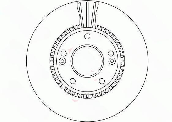 Гальмівний диск, з вентиляцією, 280мм, кількість отворів 5, HYUNDAI/KIA Coup/Sonata/Tucson/Magentis/Sportege D=280mm F "04>>, Trw DF4283