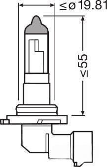 Лампа розжарювання, основна фара, 42Вт, виконання цоколя PY20d, Osram 9145