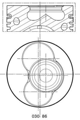 Поршень, Mahle 0308600