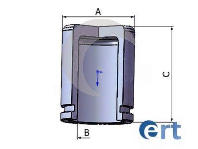 Поршень, гальмівний супорт, Ert 150812-C