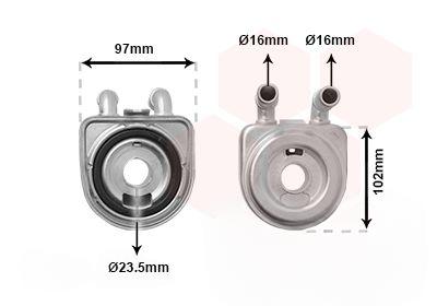 Охолоджувач оливи, моторна олива, Van Wezel 40003271