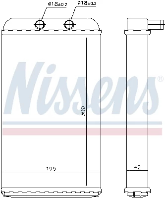 Теплообмінник, система опалення салону, CITROEN JUMPER, FIAT DUCATO (244) (02-), Nissens 73986