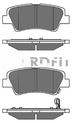 Комплект гальмівних накладок, дискове гальмо, Profit 5000-2023