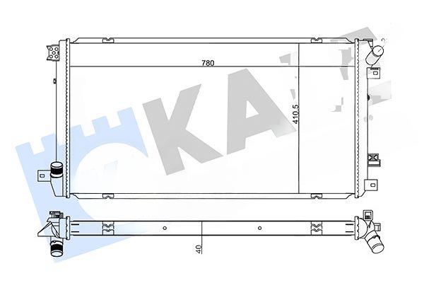 Радіатор, система охолодження двигуна, Kale Oto Radyatör 355575