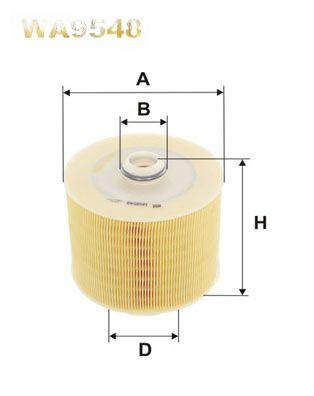 Повітряний фільтр, Wix Filters WA9548