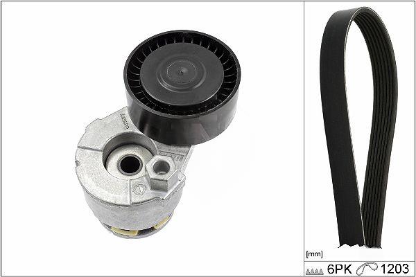 Комплект поліклинових ременів, NISSAN/RENAULT MICRA/NOTE/CLIO/FLUENCE/MEGANE/SANDERO 04-, Ina 529000910