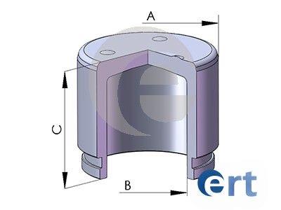 Поршень, гальмівний супорт, Ert 150681-C