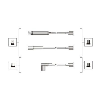 Комплект проводів високої напруги, OPEL ASTRA, VECTRA [941319170047], Magneti Marelli 941319170047