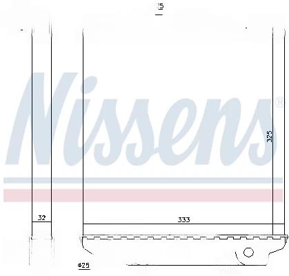 Радіатор, система охолодження двигуна, Nissens 64174A