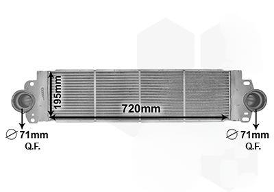 Охолоджувач наддувального повітря, T5 TDi MT/AT 03-, Van Wezel 58004233