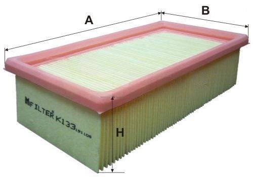 Повітряний фільтр, Mfilter K133
