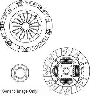 Комплект зчеплення, кільк. зубц. 18, 215мм, Scudo/Expert 1.9D 96- (D9B)(215mm), National CK9089