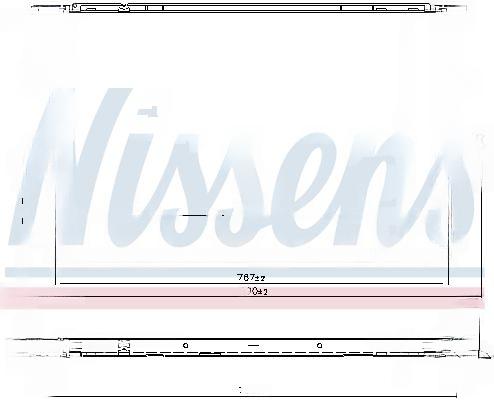 Радіатор, система охолодження двигуна, Nissens 606088