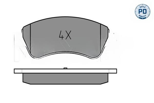 Комплект гальмівних накладок, дискове гальмо, Meyle 0252359919PD