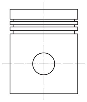 Поршень, RENAULT LOGAN I K7J 1.4/1.4LPG 03- (80mm/+0,5), Mahle 0222702