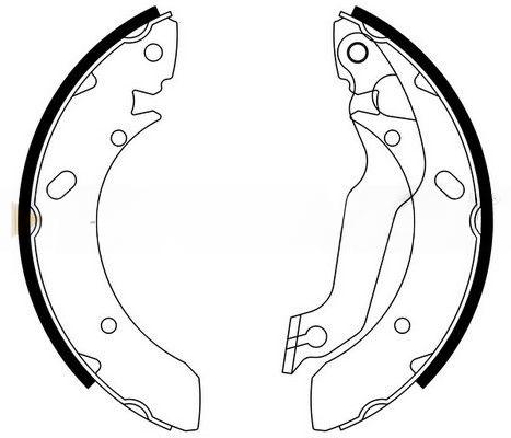 Комплект гальмівних колодок, Bremsi GF0733