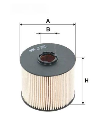 Фільтр палива, фільтрувальний елемент, Ford Kuga II-III, Focus III 2.0TDCI, Fiat Scudo 2.0JTD 10-> (WIX), Wix Filters WF8433