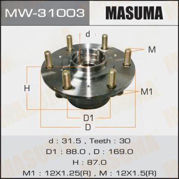 Комплект колісних підшипників, Masuma MW-31003