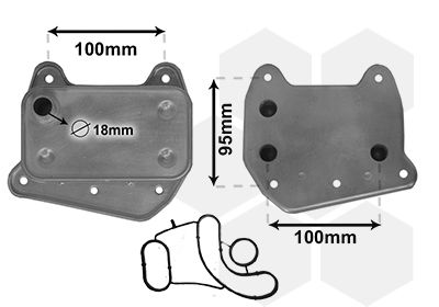 Охолоджувач оливи, моторна олива, Van Wezel 30003376