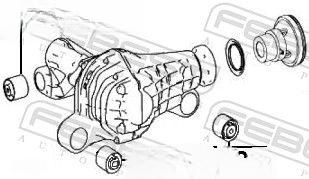 Опора, диференціал, Febest BZAB-023