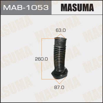 Комплект пилозахисних ковпаків, амортизатор, Masuma MAB1053