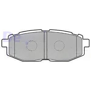 Комплект гальмівних накладок, дискове гальмо, Delphi LP2076