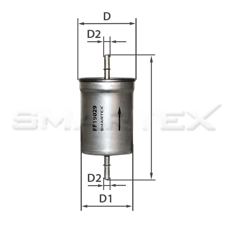 Фільтр палива, VW Passat B5 - Audi A6 C5 1.8T 97->, Skoda Octavia, Smartex FF19029