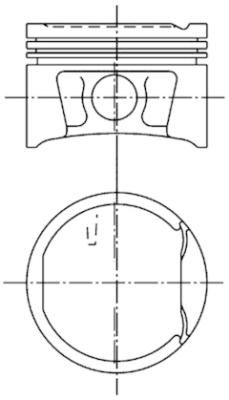 Поршень, DACIA /NISSAN /RENAULT K4M 1,6B 80.00 +0.50, Kolbenschmidt 99746610