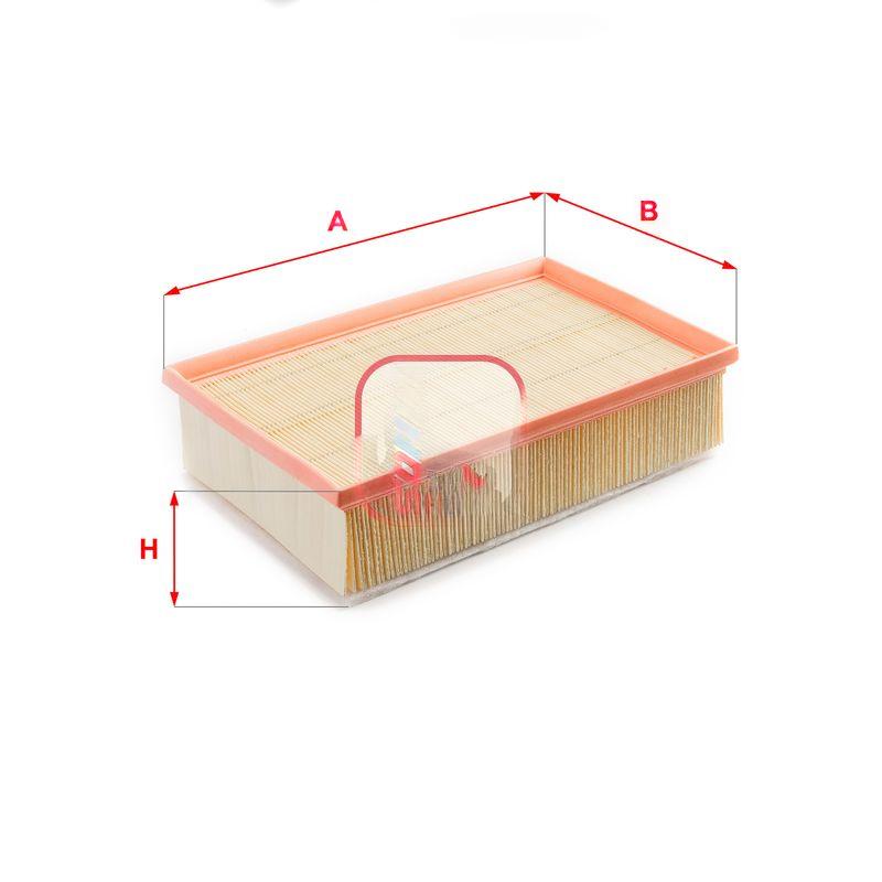 Повітряний фільтр, фільтрувальний елемент, AUDI-SEAT-VW 1.6-2.0 12, Sofima S3587A