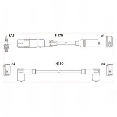 Комплект проводів високої напруги, Hitachi 134766