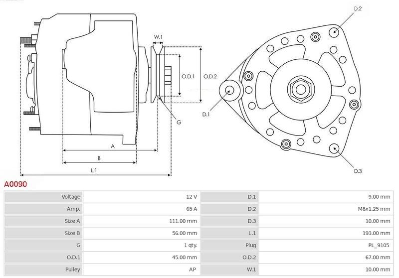 Генератор, Auto Starter A0090