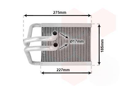 Теплообмінник, система опалення салону, Van Wezel 82006168