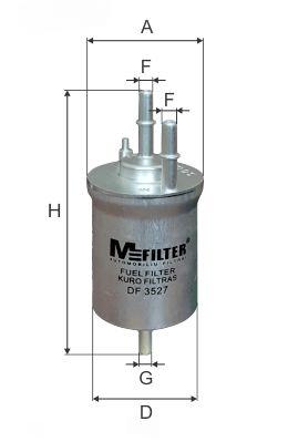 Фільтр палива, Mfilter DF3527