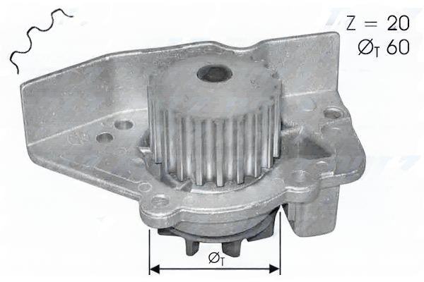 Водяний насос, PSA BERLINGO/BX/EVASION/XANTIA/XSARA/ZX/205/306/309/405/406/806/EXPERT/PERTNER 86- 1.6/1.8/1.9, Dolz N405