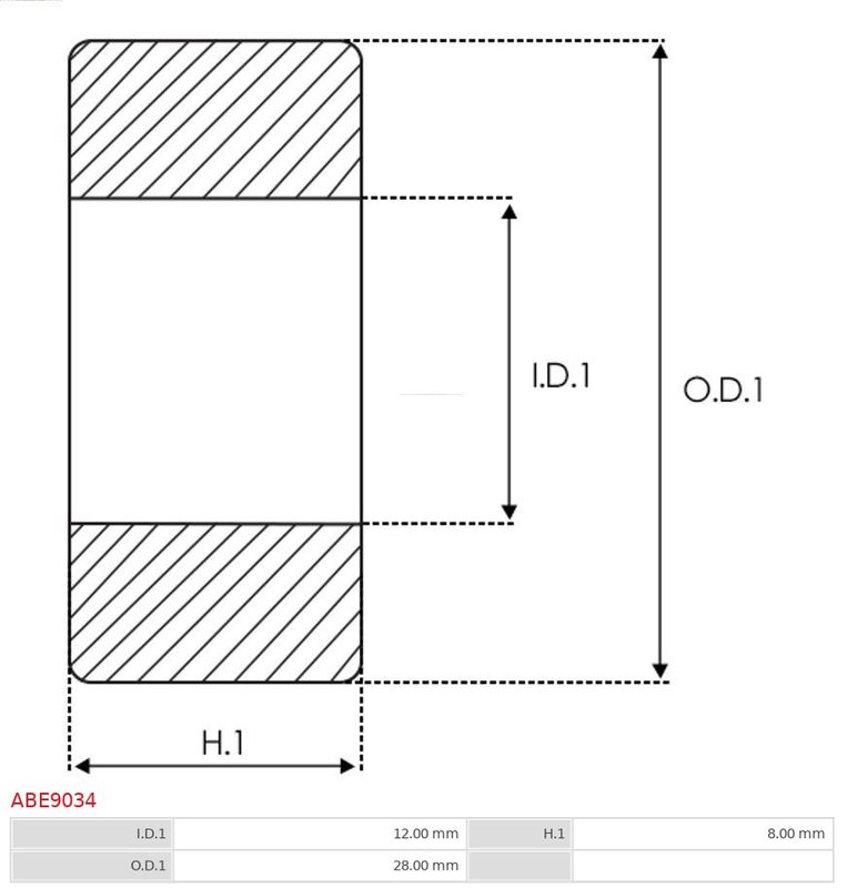 Підшипник, Auto Starter ABE9034