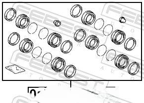 Ремонтний комплект, гальмівний супорт, Febest 0175-GSJ15F