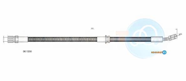Гальмівний шланг, Adriauto 06.1200