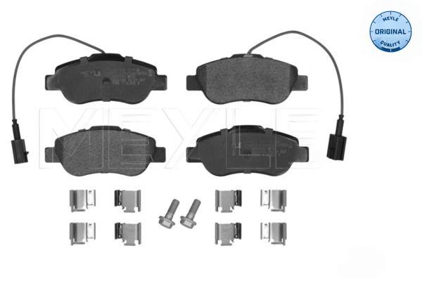Комплект гальмівних накладок, дискове гальмо, Meyle 0252407217/W