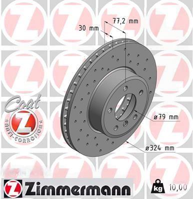 Гальмівний диск, Zimmermann 150.3403.52